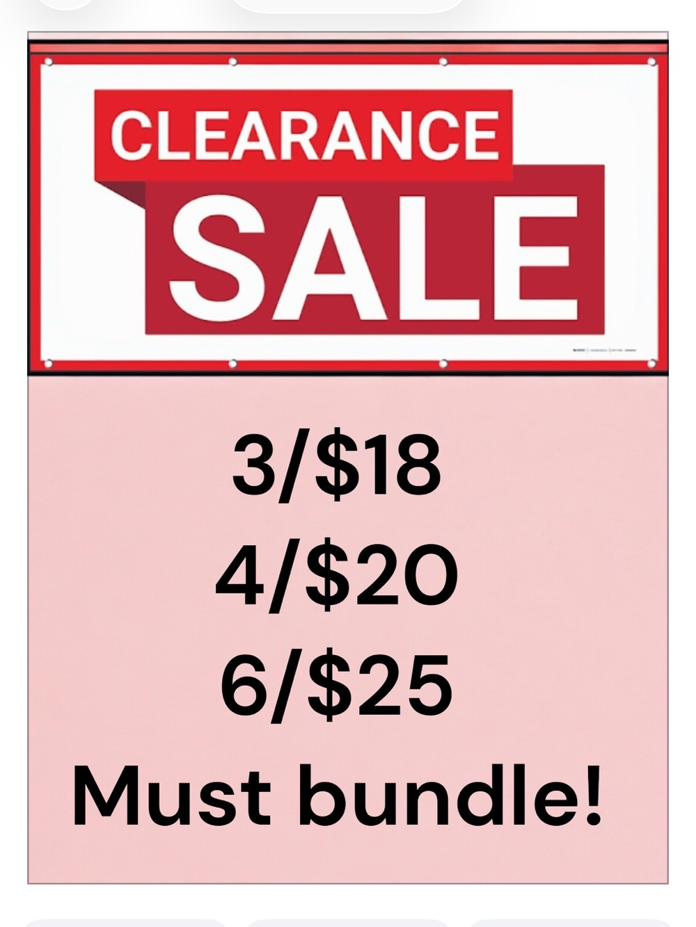 🐭 Bundle sale!  All items with the mouse are 3/$18 4/$20 or 6/$25 must bundle